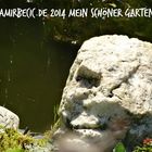 Teichstein im Garten