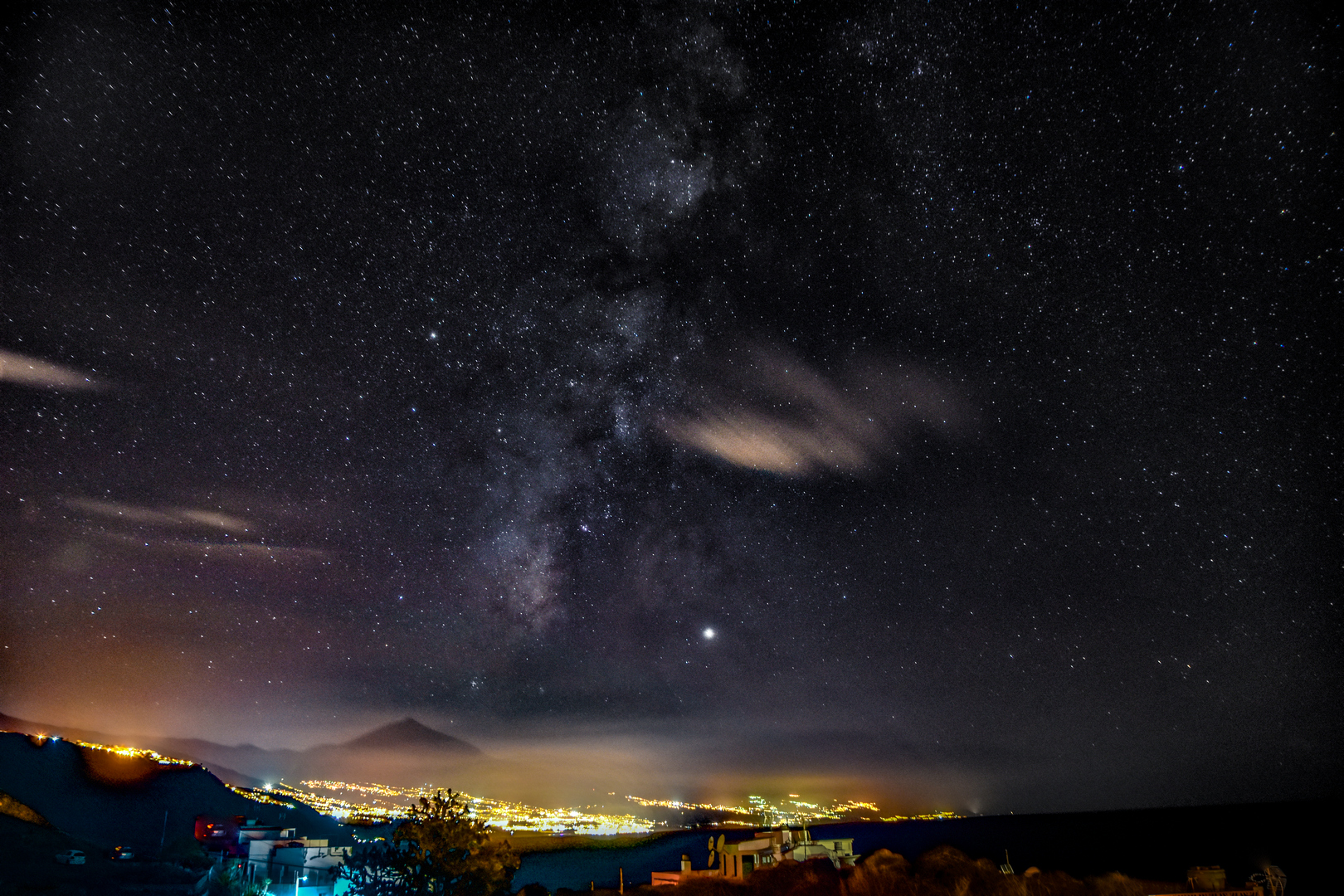 Teide mit Milchstraße und Jupiter - Teneriffa