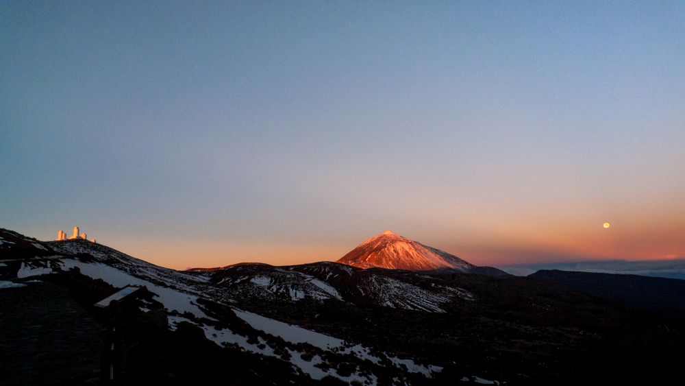 Teide mit Vollmond - Teneriffa 