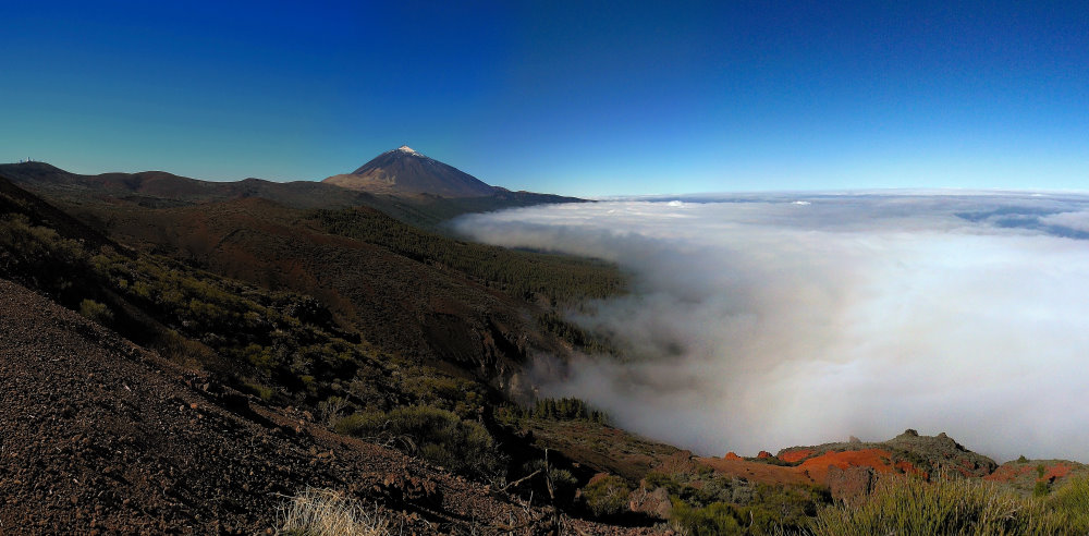 Teide mit Wolken