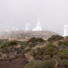 Teide Observatorium im Nebel