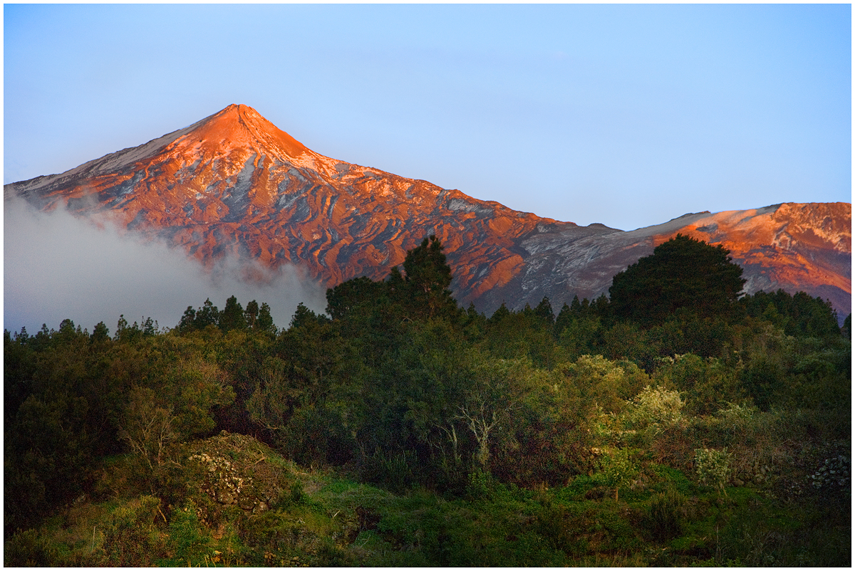 Teide rot - am Abend