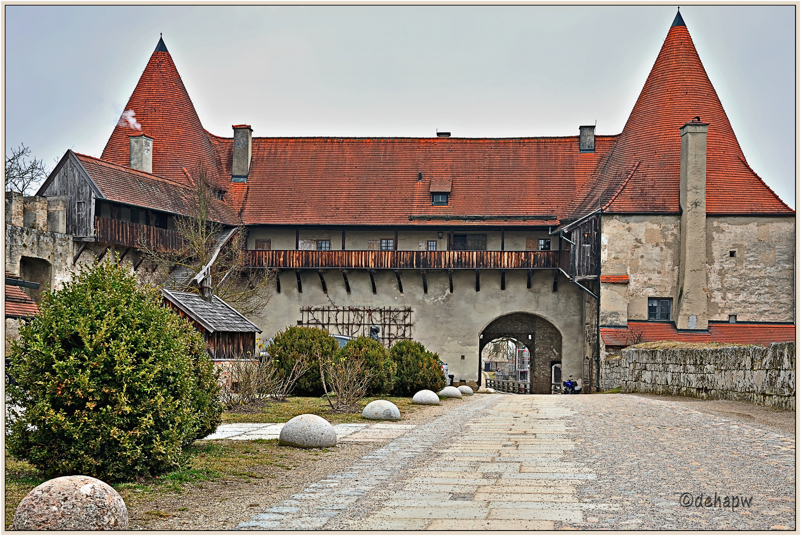 Teil der Burganlage Burghausen/Bayern