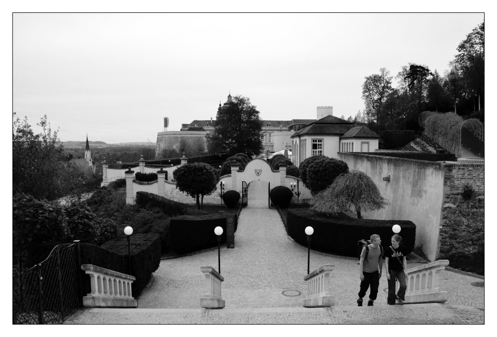 Teil der Gartenanlage von Stift Melk in der Wachau (Niederösterreich)