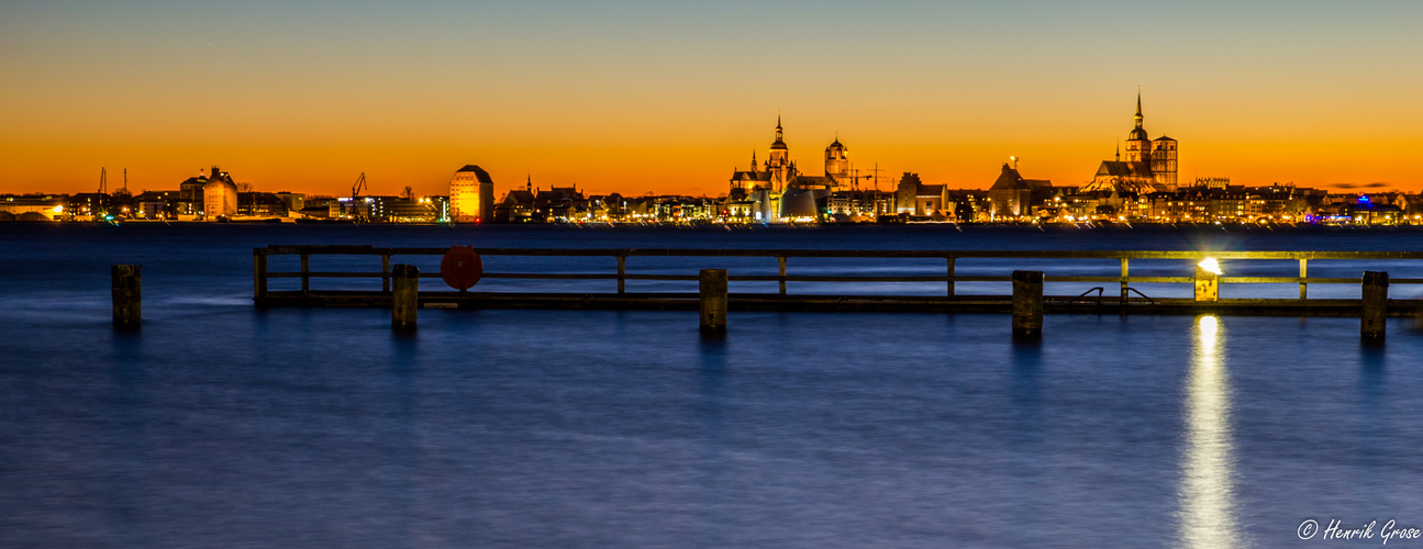 Teil der Skyline von Stralsund