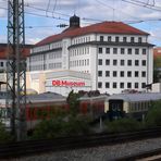 Teil des Freigeländes vom DB Museum in Nürnberg