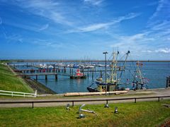 Teil des Hafens von Langeoog