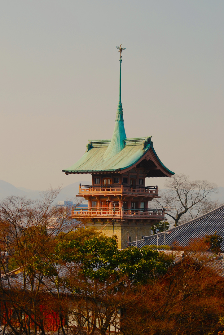 Teil des Kyomizu Tempel in Kyoto