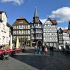 Teil des Marktplatzes in Fritzlar / Hessen