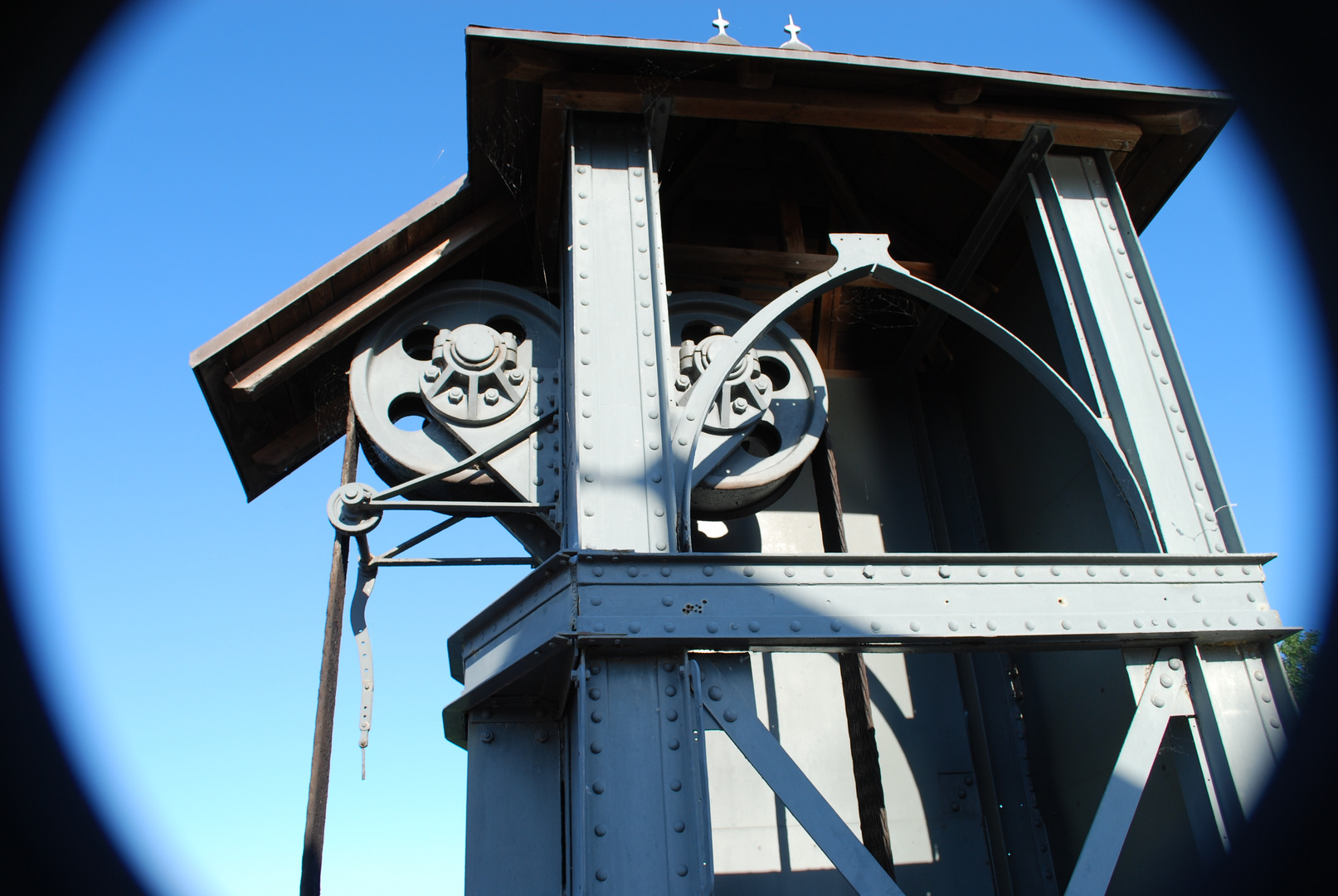 Teil einer Zugbrücke