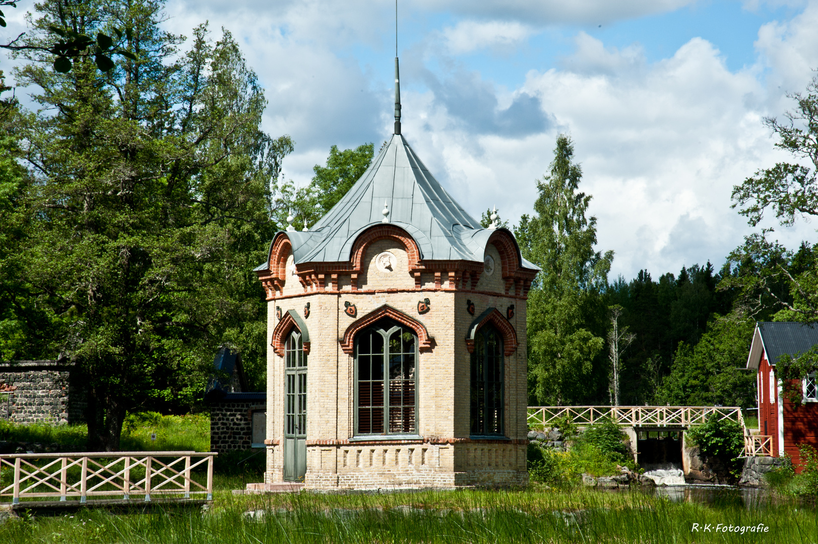 Teil von einem Schloss nähe Axmar bruk.