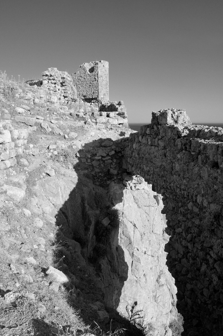 Teilansicht Burgruine Feraklos 