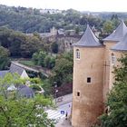 Teilansicht der Burg in Luxemburg Stadt