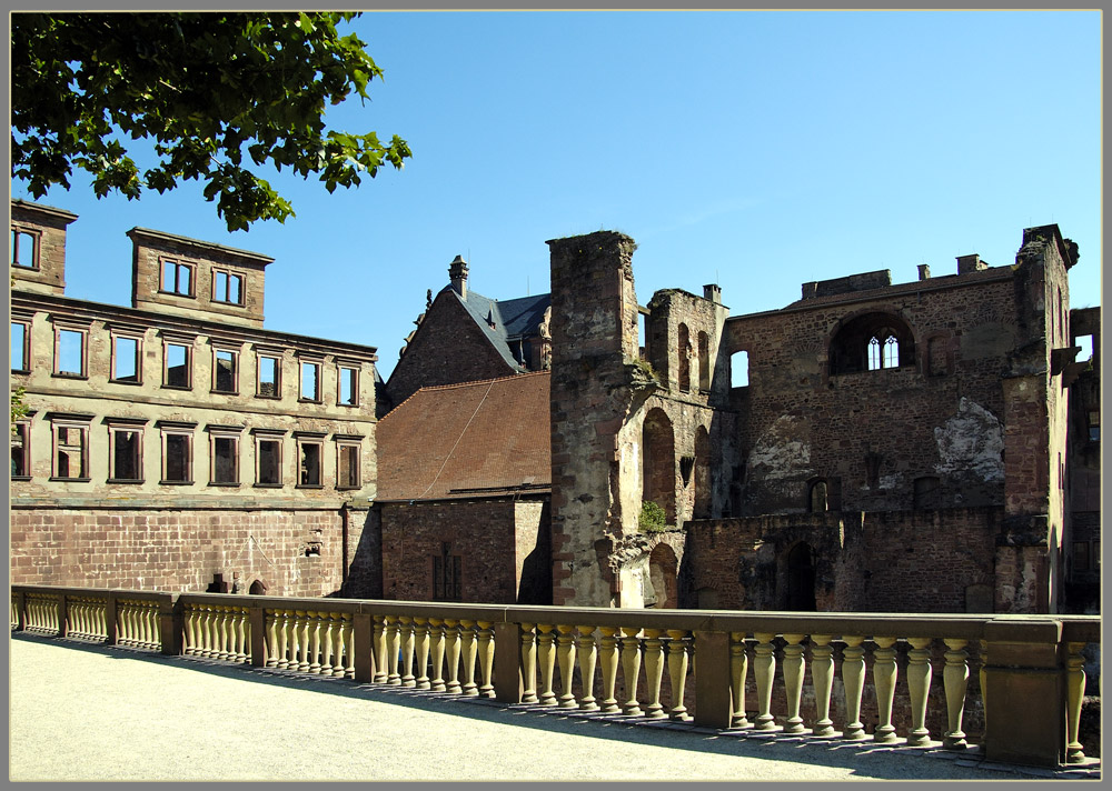 Teilansicht der Heidelberger Schlossruine 2.