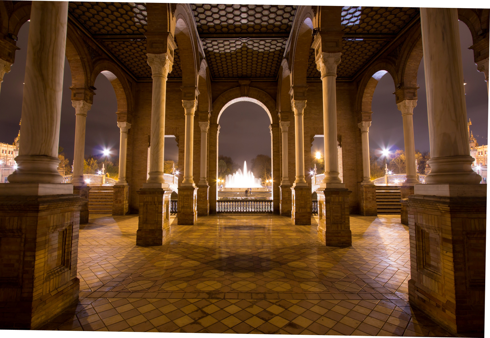 Teilansicht der Plaza de Espana