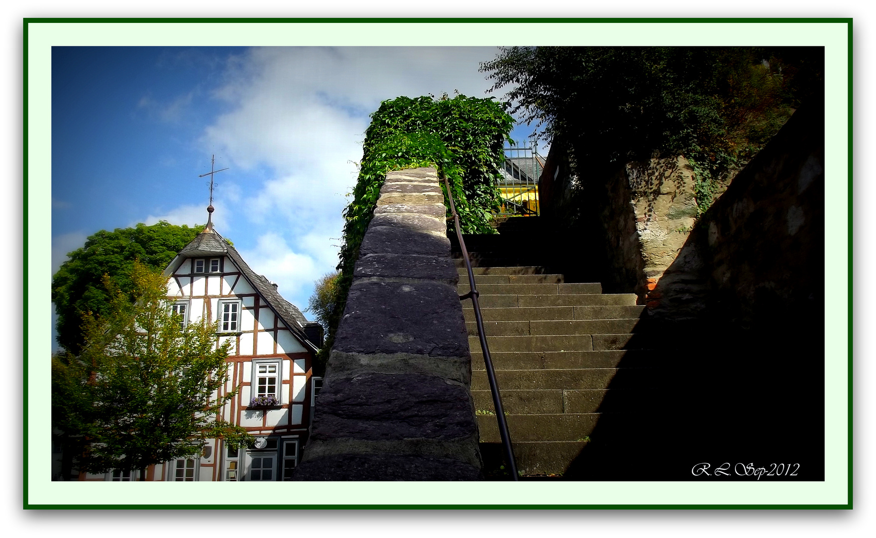 Teilansicht der Stadtmauer in Wetzlar