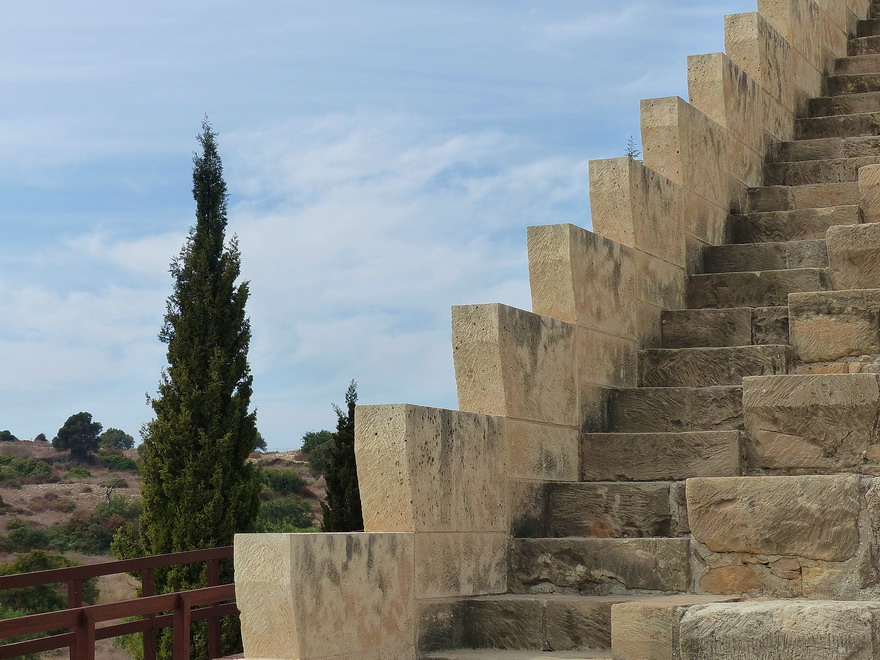 Teilansicht des Amphitheaters in Kurion