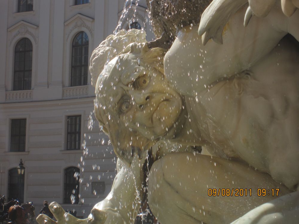 Teilansicht des Hofburgbrunnen