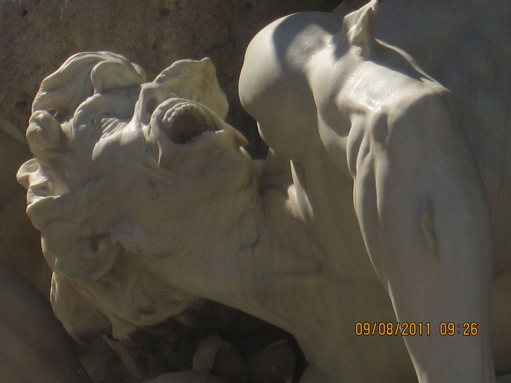 Teilansicht des Hofburgbrunnen Sieg zur See