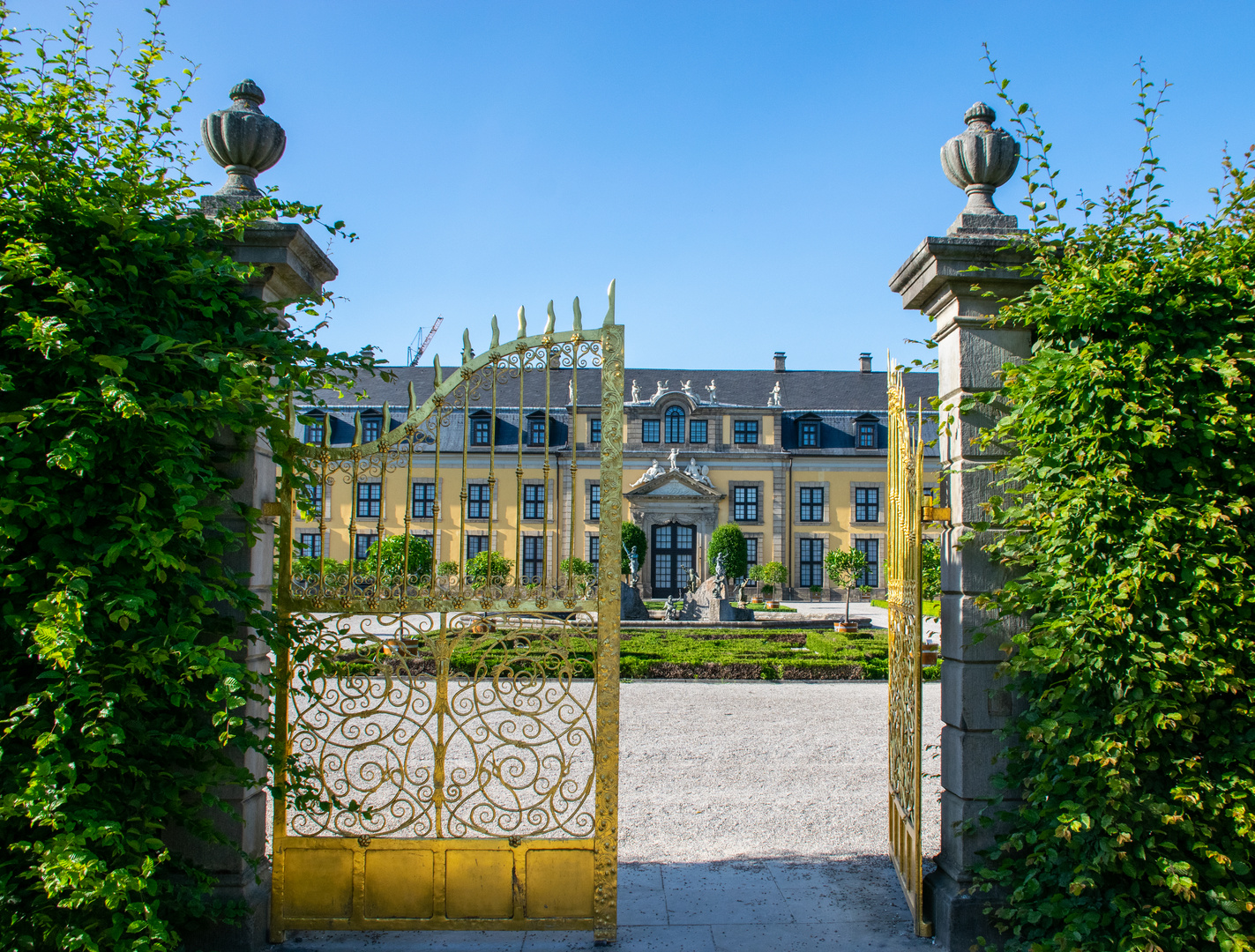 Teilansicht Schloss Herrenhausen in Hannover