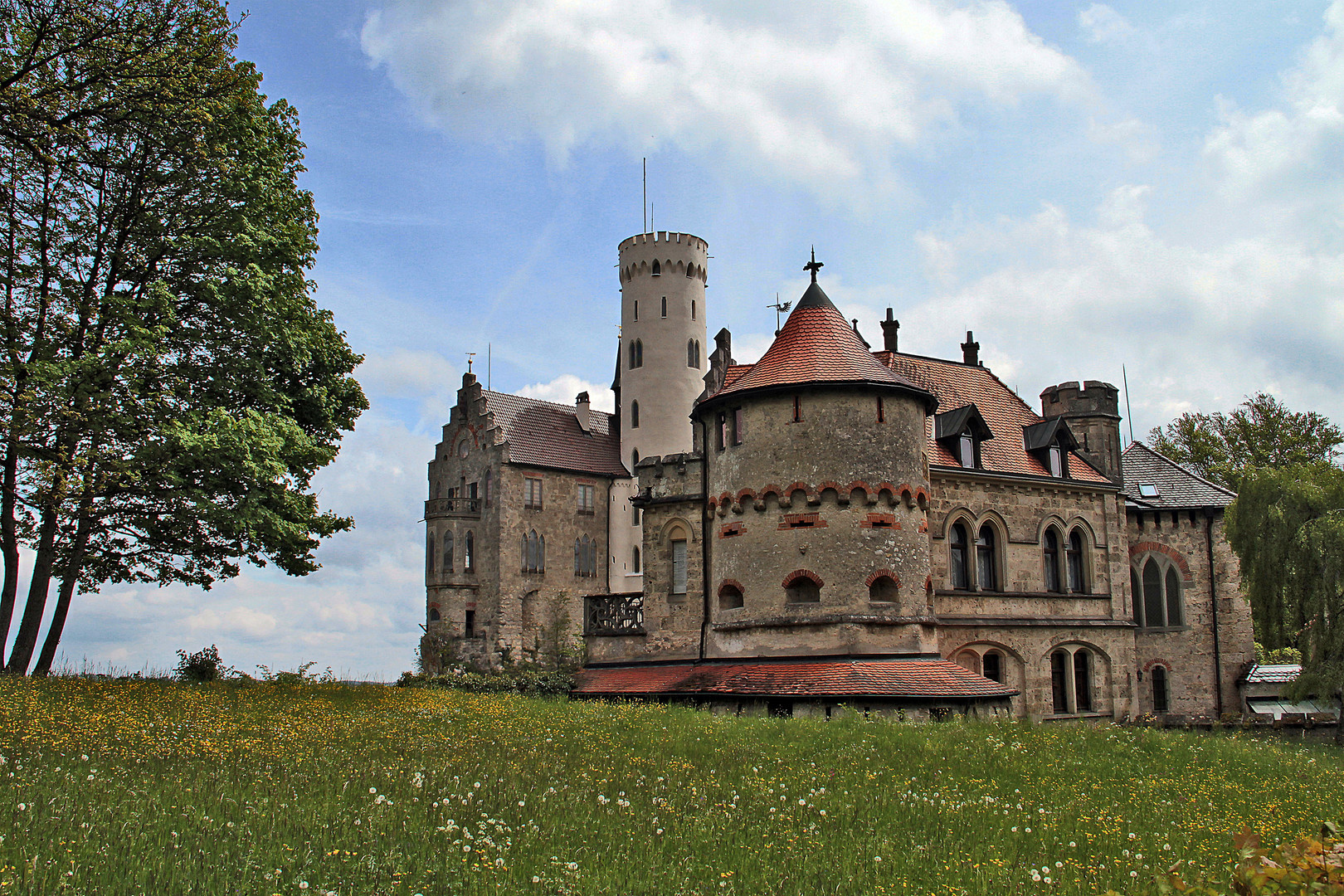 Teilansicht Schloss Lichtenstein