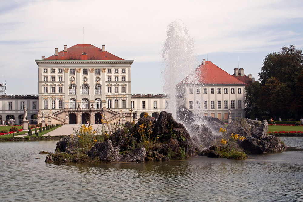 Teilansicht vom Schloss Nymphenburg München