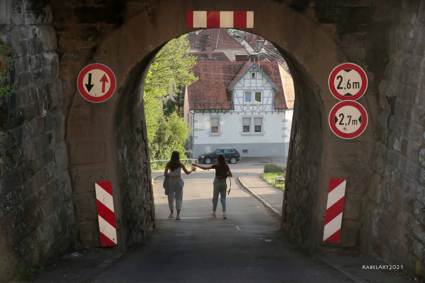 Teilen am Ende des Tunnels