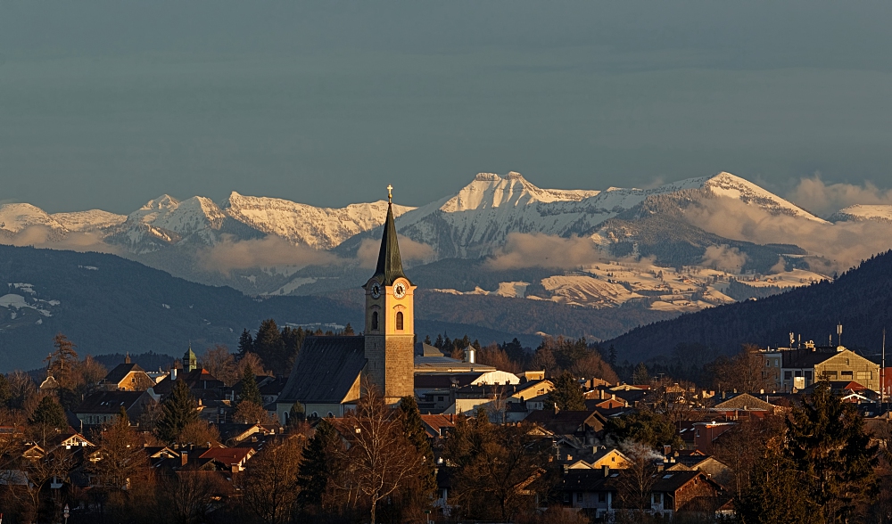 Teisendorf im Abendlicht 1