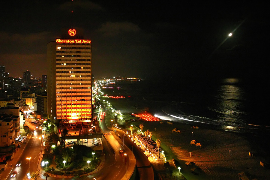 Tel Aviv at night