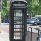 telefonbox aus london in schwarz
