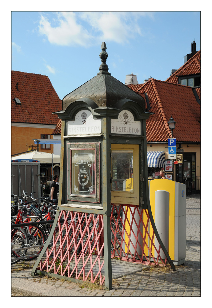 Telefonhäuschen in Visby