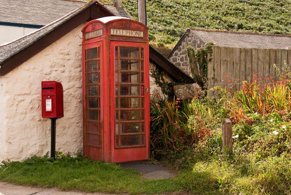 Telefonzelle in Cornwall