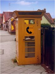 Telefonzelle in Karlsruhe (Grünwinkel) 1975