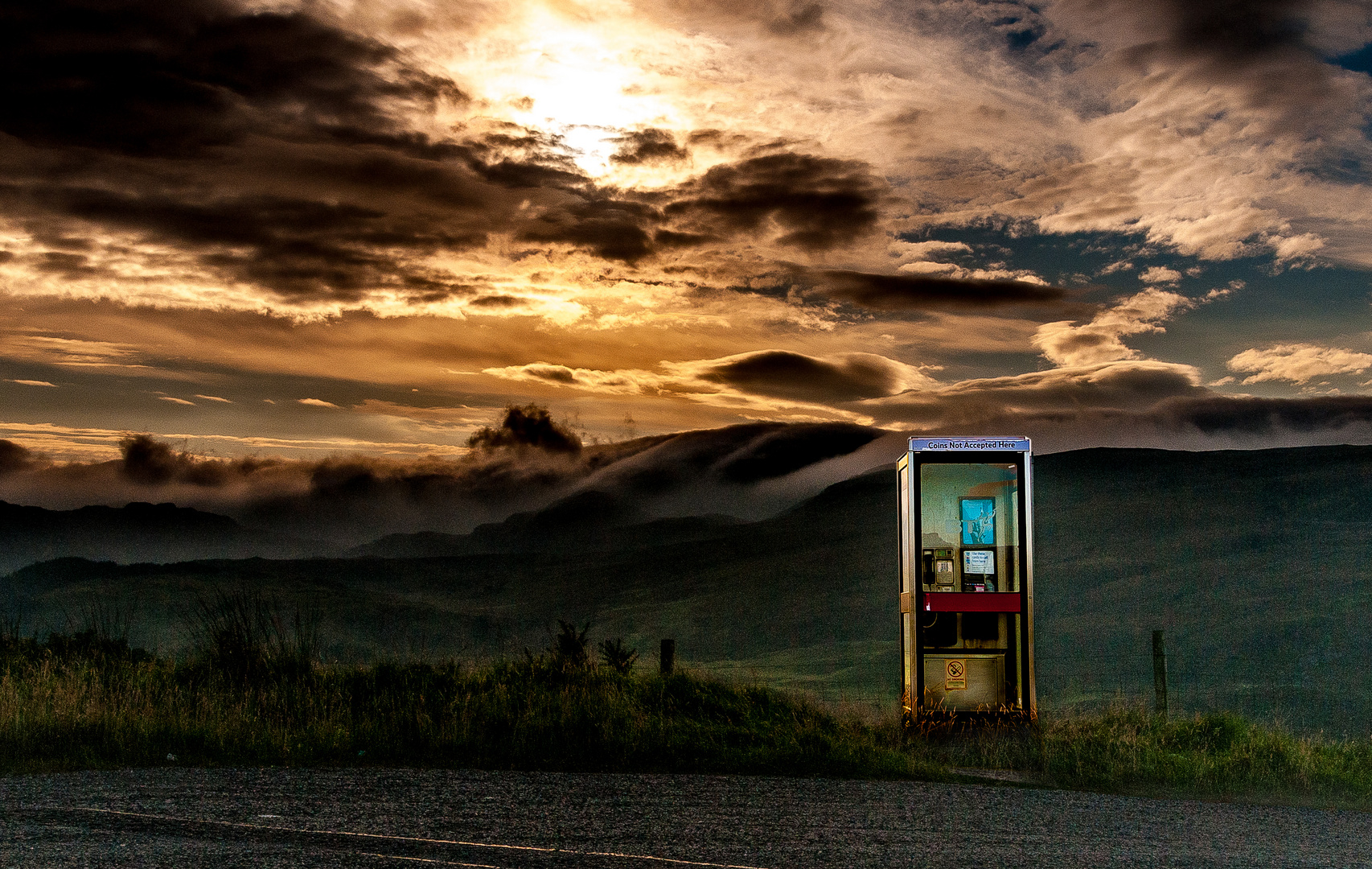 Telefonzelle in Schottland