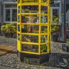 Telefonzelle mit neuen Bewohnern