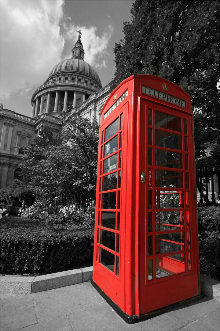 Telephone box..