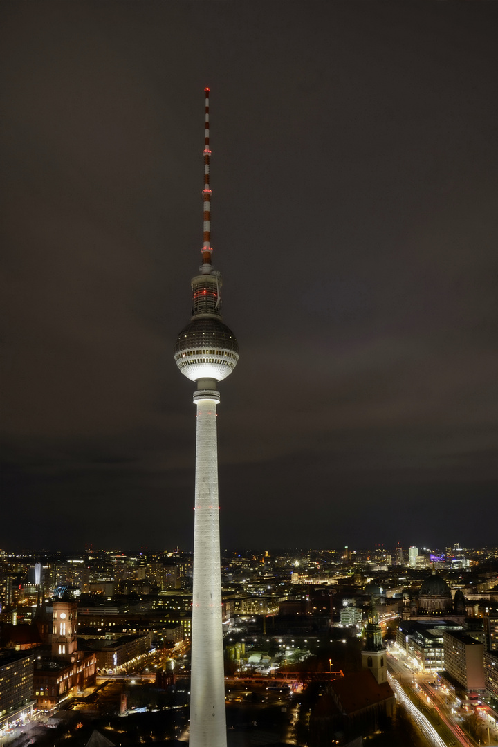 Telespargel im Abendlicht