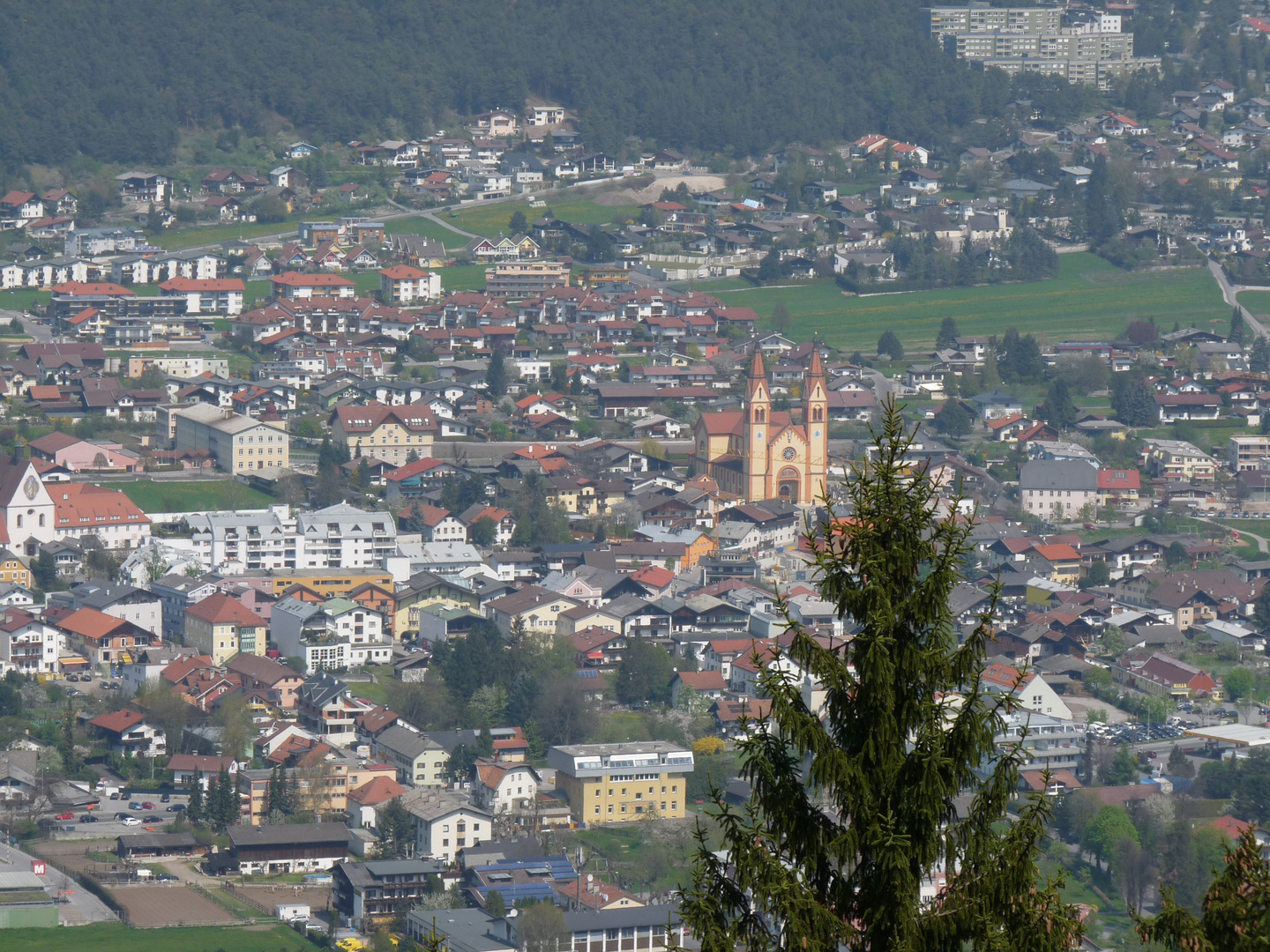 Telfs von der Höll aus gesehen