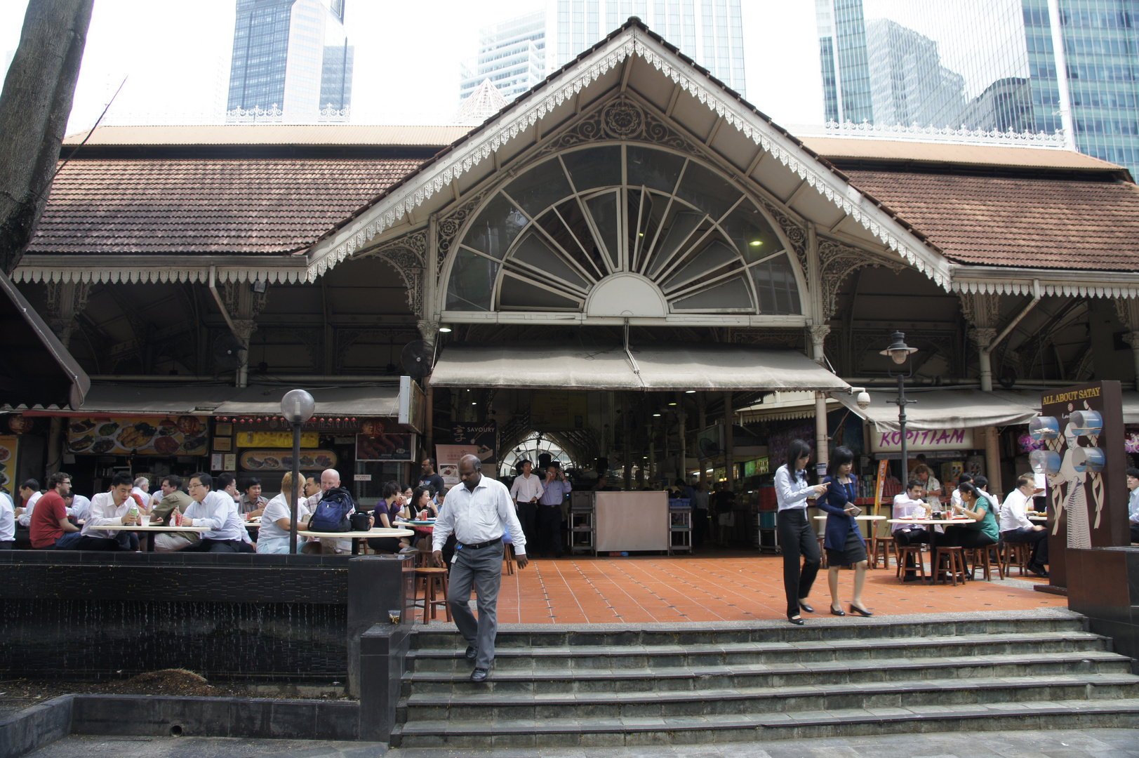 Telok Ayer Market in Singapur ....