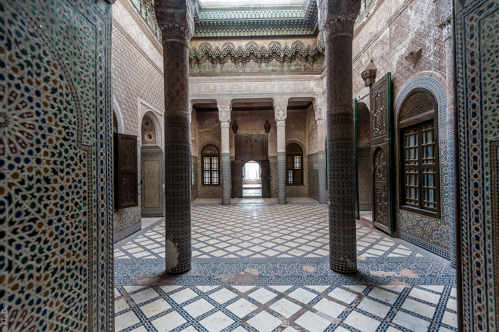 Telouet - Kasbah von Telouet - Patio