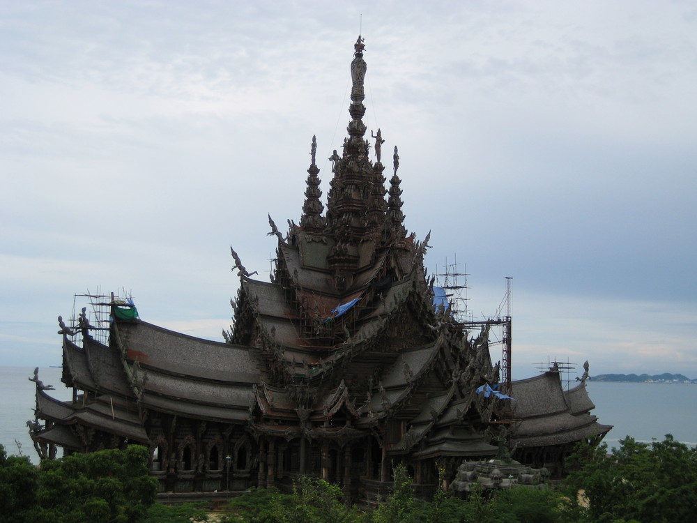 Tempel aus Holz