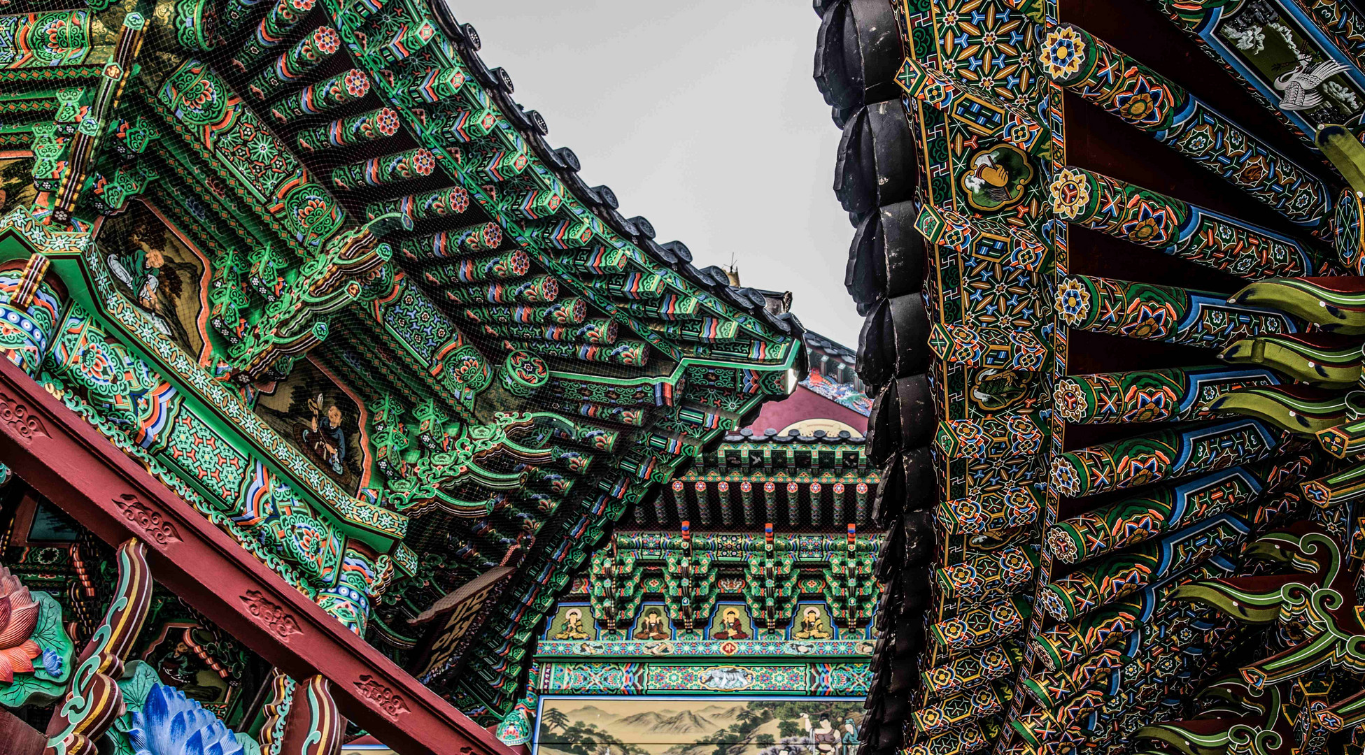 Tempel Dächer im Gyeongbokung Palast