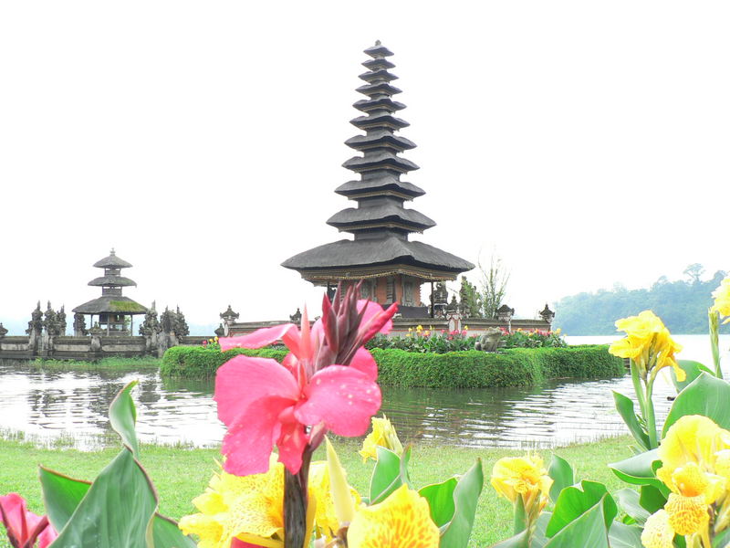 Tempel im Blumenmeer