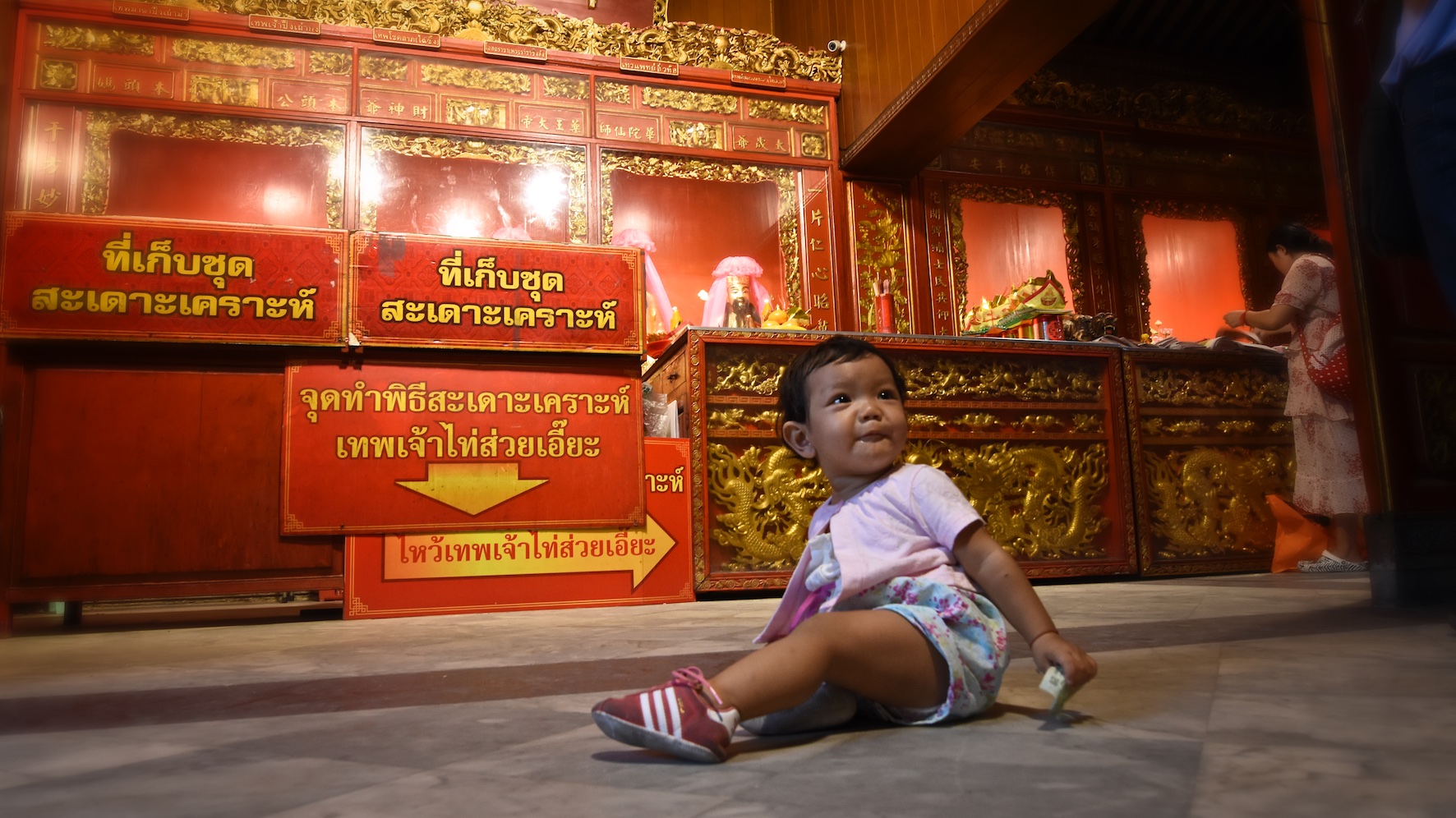 Tempel Leben in Bangkok