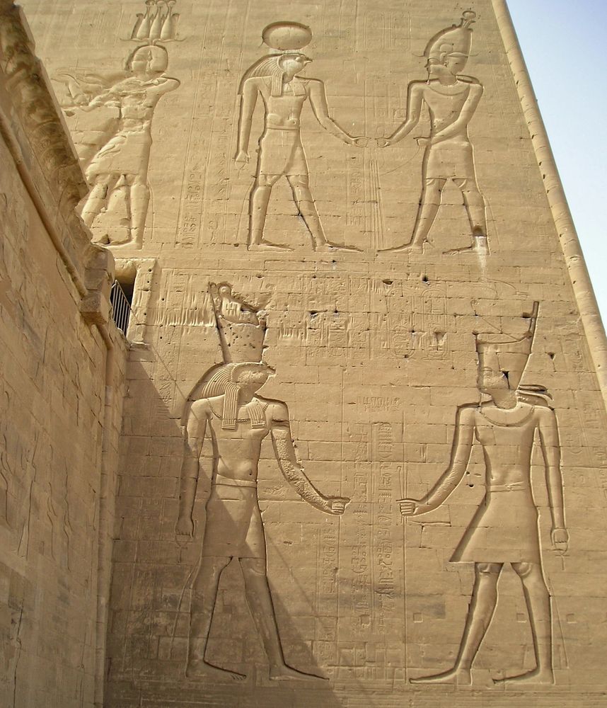 Tempel - Relief von Edfu