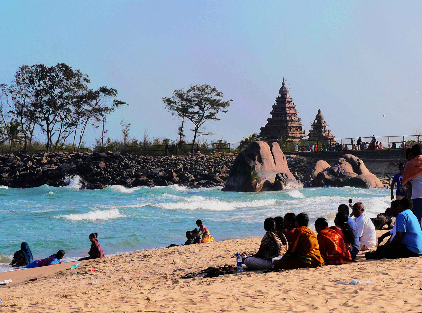 Tempelanlage am Strand von Tamil Nadu bei Chennai