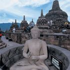 Tempelanlage von Borobodur bei Yogjakarta