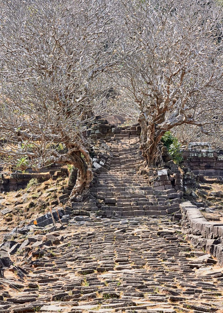 Tempelbezirk von Wat Phou, Laos Februar 2018