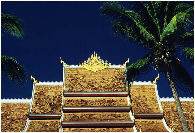 Tempeldach in Luang Prabang