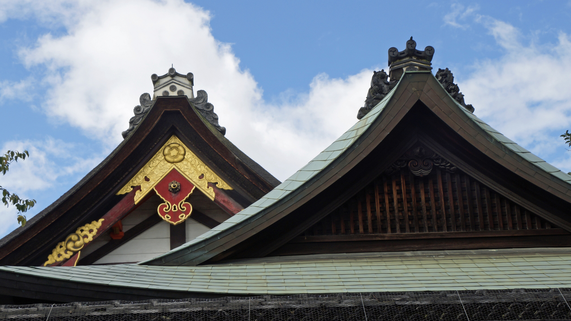 Tempeldächer in Kyoto